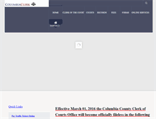 Tablet Screenshot of columbiaclerk.com